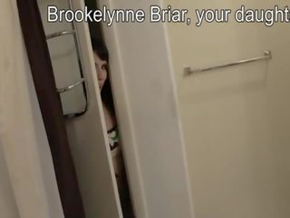Brookelynn briar daughater encouraging daddy to gutarmak on her ýüz