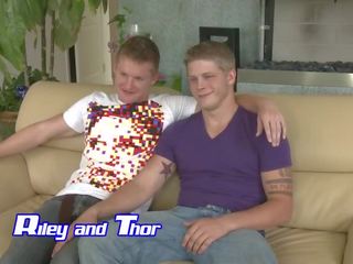 Riley & thor v homosexuální špinavý video vid