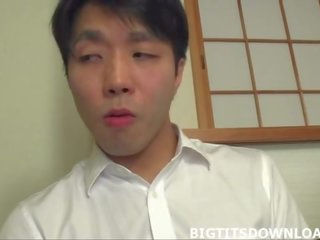 Big tits asian blowing youth until he cums